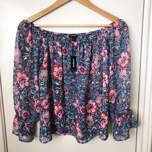 NWT Express Floral Blouse